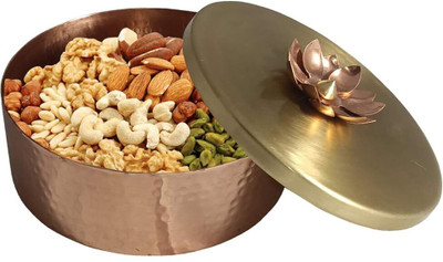 PRASAD Copper Utility Container  - 500 ml(Gold)