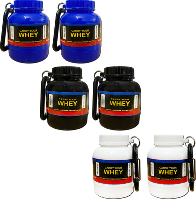 TRUE INDIAN Plastic Utility Container  - 30 ml(Pack of 6, Blue, Black, Off White)