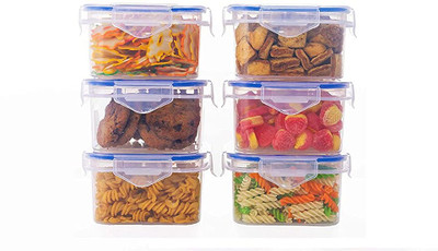 SKYZONE Plastic Utility Container  - 500 ml(Pack of 6, Clear)