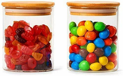 GOOD TO GREAT CREATION Glass Grocery Container  - 1050 ml(Pack of 2, Clear)