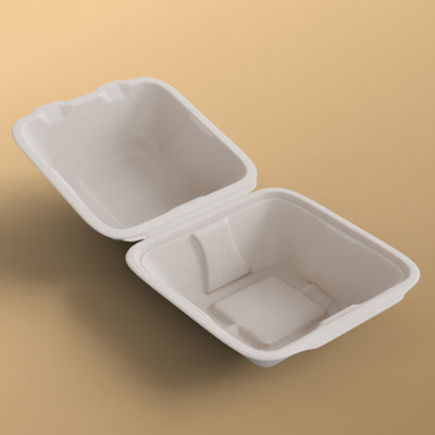 Ecogreenz Sugarcane Bagasse Utility Container  - 500 ml(Pack of 50, Off White)