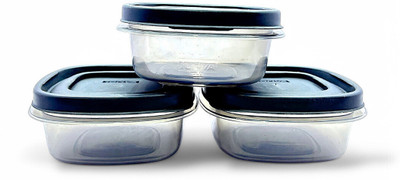 Toriiva Plastic, Polypropylene Utility Container  - 300 ml(Pack of 3, Grey)