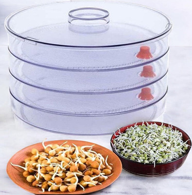 Keskriiva Plastic Sprout Maker  - 1000 ml(White)