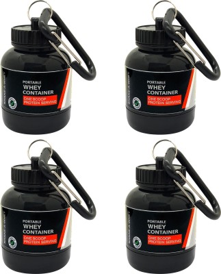 COOLINDIANS Plastic Utility Container  - 30 ml(Pack of 4, Black)