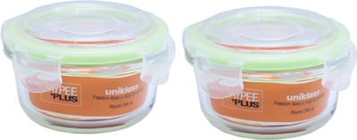 Jaypee Plus Glass Utility Container  - 480 ml(Pack of 2, Clear)