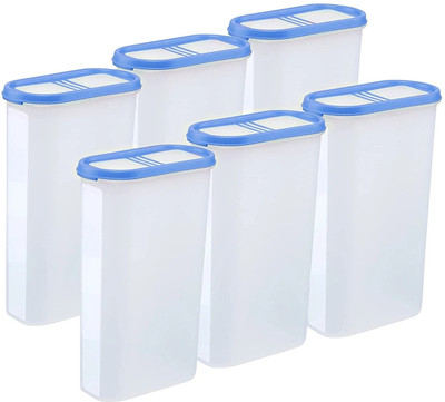 Cutting EDGE Plastic Grocery Container  - 3 L(Pack of 6, Blue)