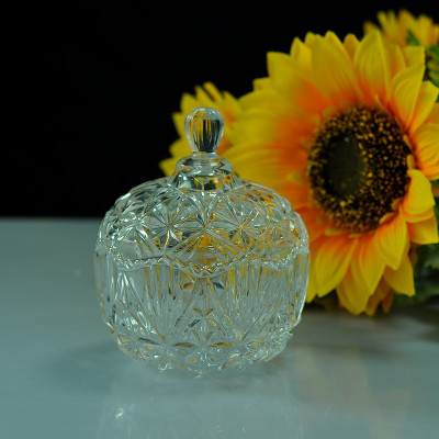 miRim Glass Cookie Jar  - 380 ml(Pack of 2, Clear)