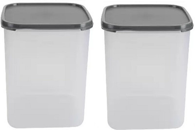 NEELESHWARI Plastic Grocery Container  - 5500 ml(Pack of 2, Clear)