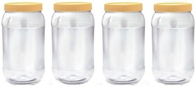 shree parshva Plastic Tea Coffee & Sugar Container  - 2000 ml(Pack of 4, Multicolor)