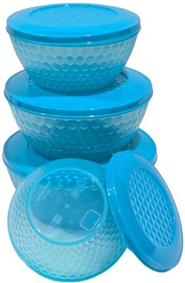 ROYAL Plastic Grocery Container  - 1500 ml, 900 ml, 600 ml, 300 ml(Pack of 4, Blue)