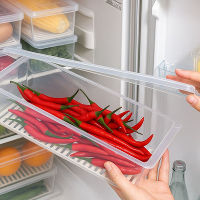 cromatica Polypropylene Fridge Container  - 1500 ml(Pack of 4, Transparent)