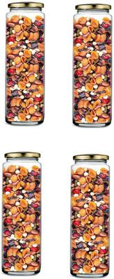 1st Time Glass Utility Container  - 350 ml(Pack of 4, Clear)