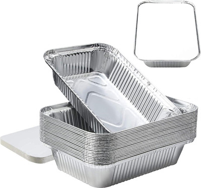 amarya Paper, Plastic Utility Container  - 750 ml, 250 ml(Pack of 10, Silver)