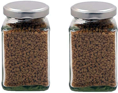 1st Time Glass Utility Container  - 250 ml(Pack of 2, Clear)
