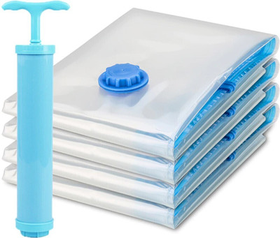ABlue Clipper Combo_1M_1L_1J_1EJ_VC Bag High Volume Storage Vacuum Bags(Pack of 4)