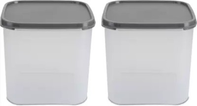 PRAGATI SALES Plastic Grocery Container  - 4000 ml(Pack of 2, Clear)