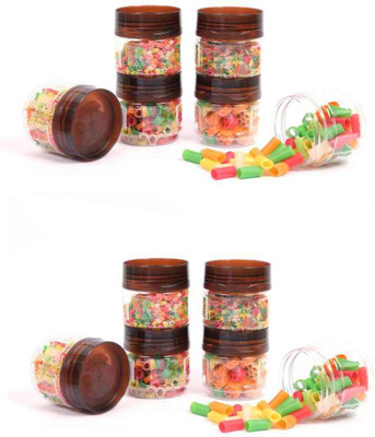 vristo Plastic Grocery Container  - 100 ml(Pack of 12, Brown)