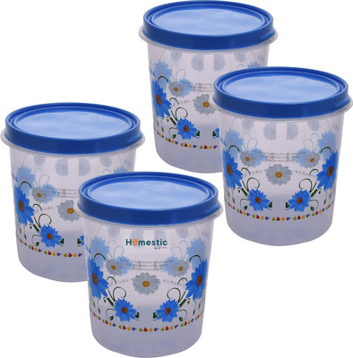 HOMESTIC by Kuber Industries Plastic Utility Container  - 5 L(Pack of 4, Blue)
