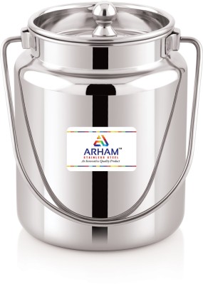 ARHAM STAINLESS STEEL Steel Milk Container  - 3000 ml(Silver)