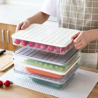 NESTIFY Plastic Fridge Container  - 2500 ml, 1200 ml(Pack of 3, White)