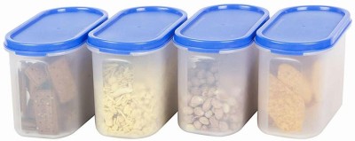 Analog Kitchenware Polypropylene Utility Container  - 1000 ml(Pack of 4, Blue, White)