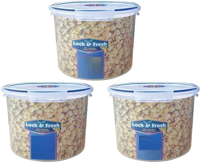 Nabhya Plastic Utility Container  - 5 L(Pack of 3, White)