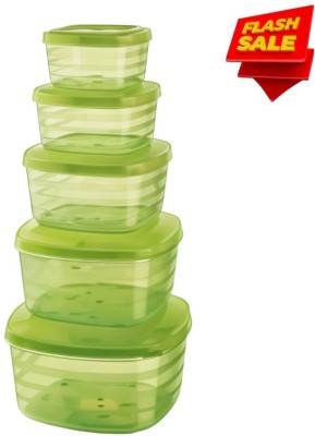 AKA Plastic Fridge Container  - 250 ml, 500 ml, 700 ml, 900 ml, 1500 ml(Green, Clear)