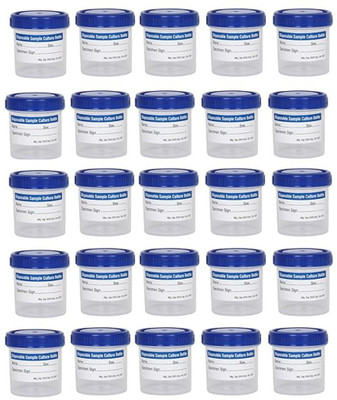 Dr.Manya Plastic Utility Container  - 30 ml(Pack of 25, Light Blue)