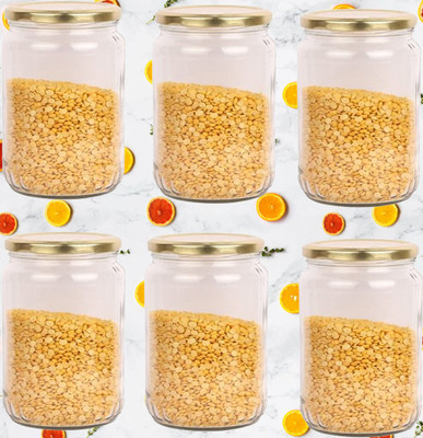 1st Time Glass Utility Container  - 1000 ml(Pack of 6, Clear)