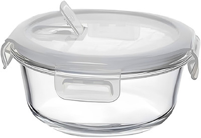 IndusBay Glass Fridge Container  - 600 ml(Clear)
