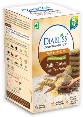 DiaBliss Chia Seeds Cookies 120g Cookies Biscuit(120 g)