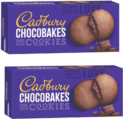 Cadbury Chocobakes ChocFilled Cookies FULL OF CHOCOLATE Cookies Biscuit(2 x 57 g)