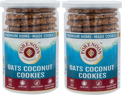 Fore Noon Oats Coconut Cookies(356 g, Pack of 2)
