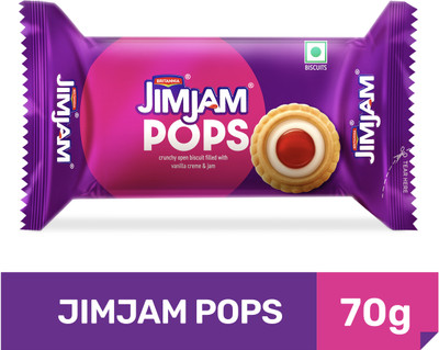 BRITANNIA Jim Jam Pops Jam Biscuit(70 g)
