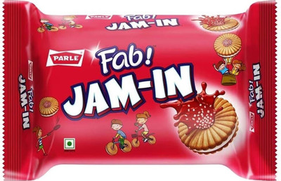 PARLE Fab Jam-In Mixed Fruit Cream Sandwich Biscuit(494 g)