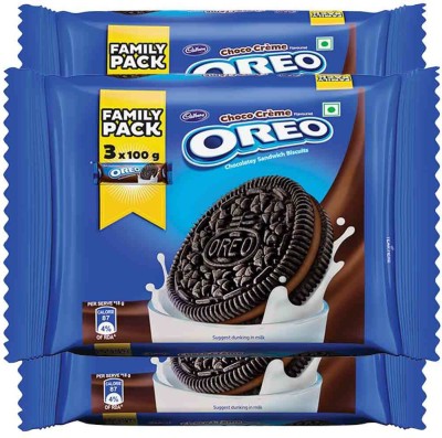 Cadbury Oreo Choco Chocolatey Biscuits Cream Sandwich Biscuit(3 x 300 g)