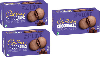 Cadbury Chocobakes ChocFilled Cookies Cream Filled Biscuit(3 x 25 g)
