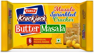 PARLE Krackjack Butter Masala Sweet & Salty Biscuit(6 x 51.3 g)