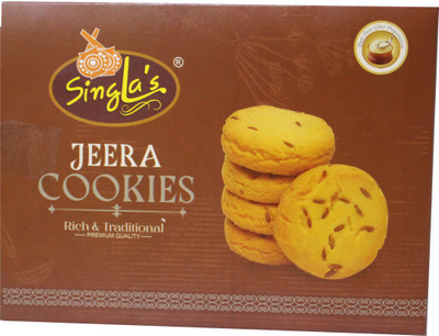 singla's Jeera Cookie 400gm Indian Biscuits Cookies Biscuit(400 g)