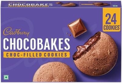 Cadbury CHOCOBAKES COOKIES FILLED WITH CHOCOLATE JEEBH LABLABAYE RAHA NA JAYE Cookies Biscuit(274 g)