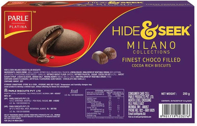 PARLE Milano Hide & Seek Choco Filled Cookies Biscuit(250 g)