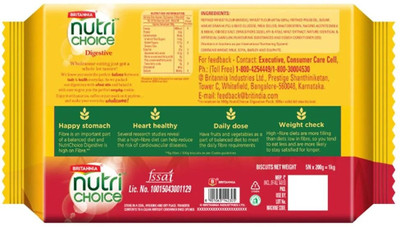 BRITANNIA NutriChoice Hi-Fibre Digestive/ Cookies Biscuit(999.5 g)