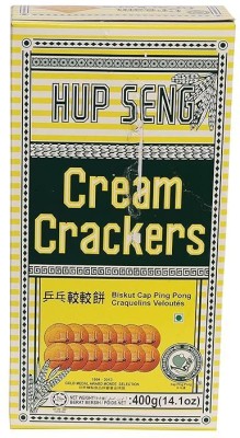 Hup Seng Classic Cream Crackers Light Crispy Sweet And Salty With a Cup of Tea Biscotti Biscuit(400 g)