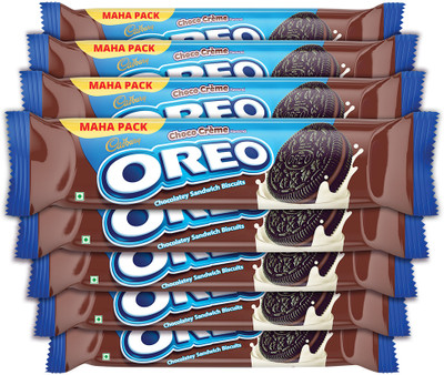 Cadbury Oreo Biscuit Chocolate Flavour Cream Sandwich Biscuit(8 x 131.25 g)