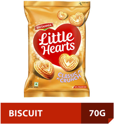 BRITANNIA Little Hearts Classic Crunch Sweet & Salty Biscuit(70 g)