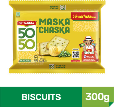 BRITANNIA 50-50 Maska Chaska Cracker(6 x 50 g)