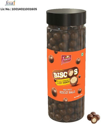 Tosca Biscos Milk Choco Biscuit Balls – Chocolate Munchies (150 gm) Cream Cracker Biscuit(150 g)