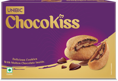 UNIBIC Choco Kiss Chocolate Filed (Cream Biscuit ) Cookies Biscuit(250 g)