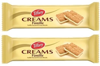 Tiffany Biscuits Vanilla Flavoured Cream Sandwich Biscuit(2 x 40 g)