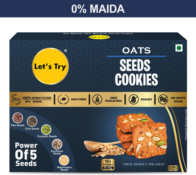 Let's Try Oats Seeds Cookies Biscuit(200 g)